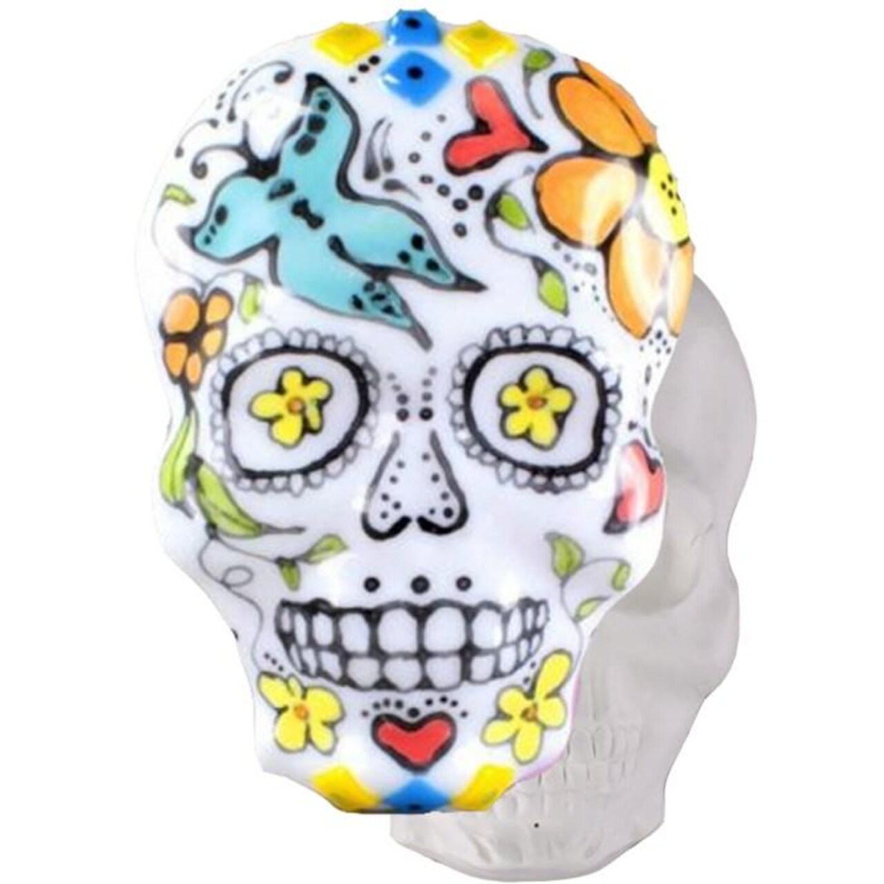 8.25"X 5.5"-Deep 1.5" Sugar Skull Mask Drape Mold Glass Fusing